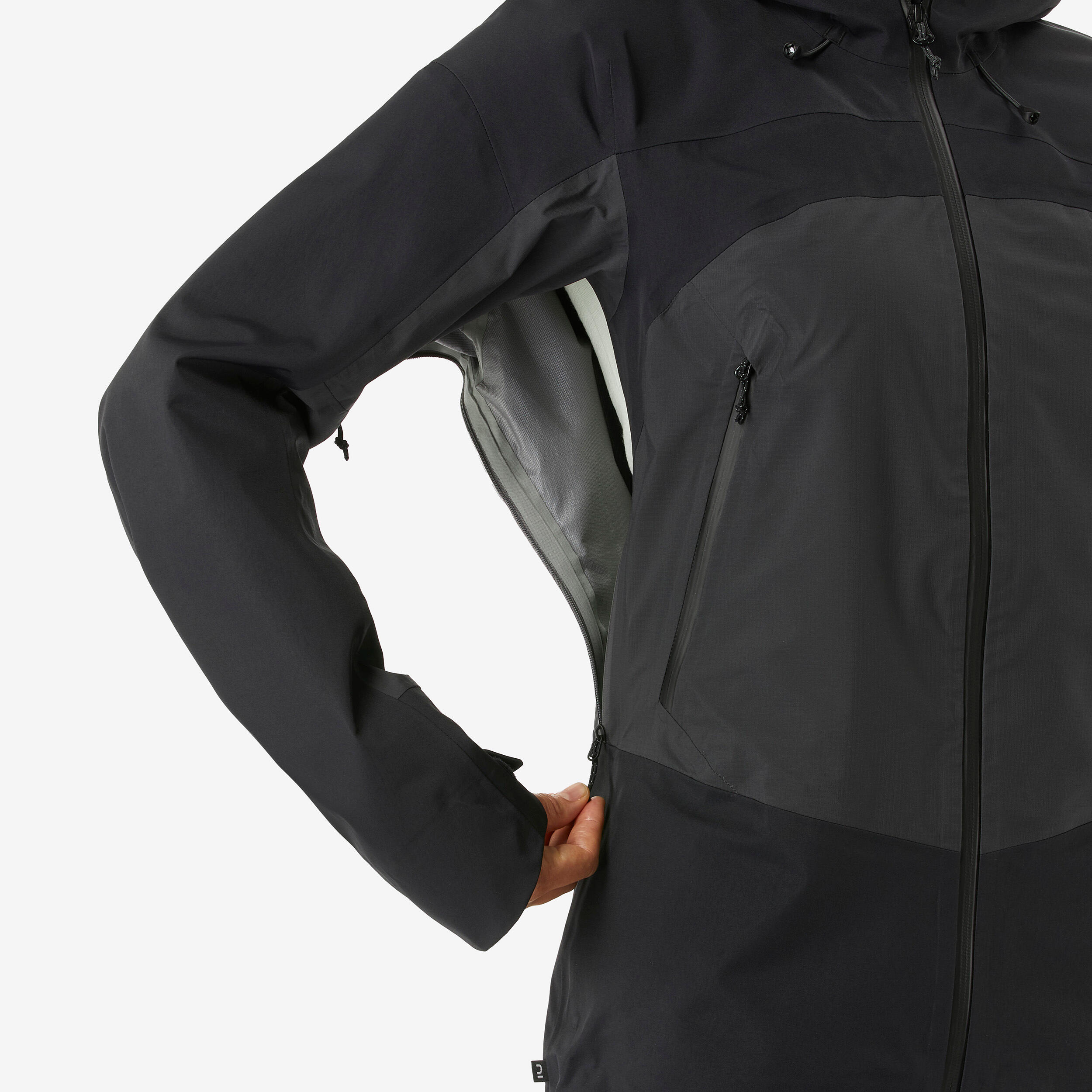 Regenjas voor bergtrekking dames 20.000 Schmerber MT900 zwart 8/10