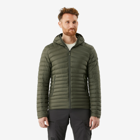 Doudoune à capuche de randonnée -5°C homme, MT100 vert