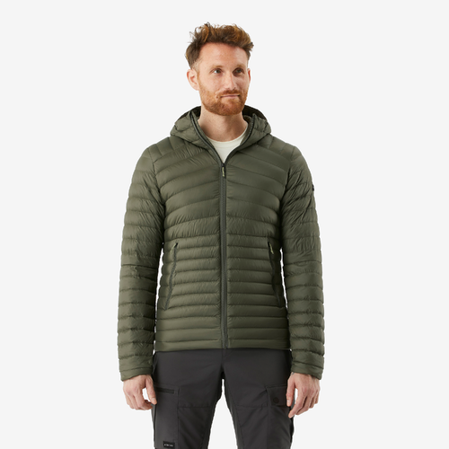 Doudoune à capuche de randonnée -5°C homme, MT100 vert