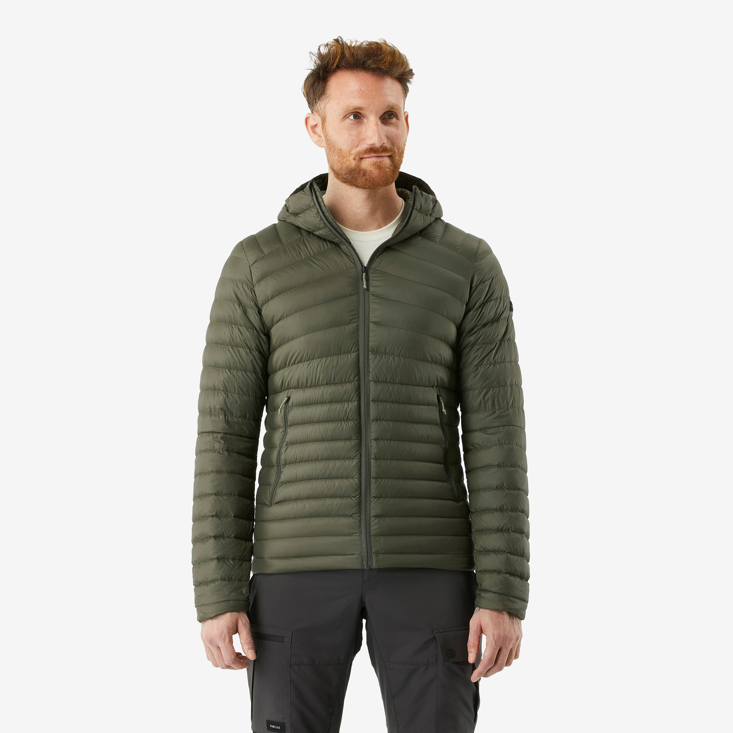 Doudoune à capuche de randonnée 5°C homme MT100 FORCLAZ