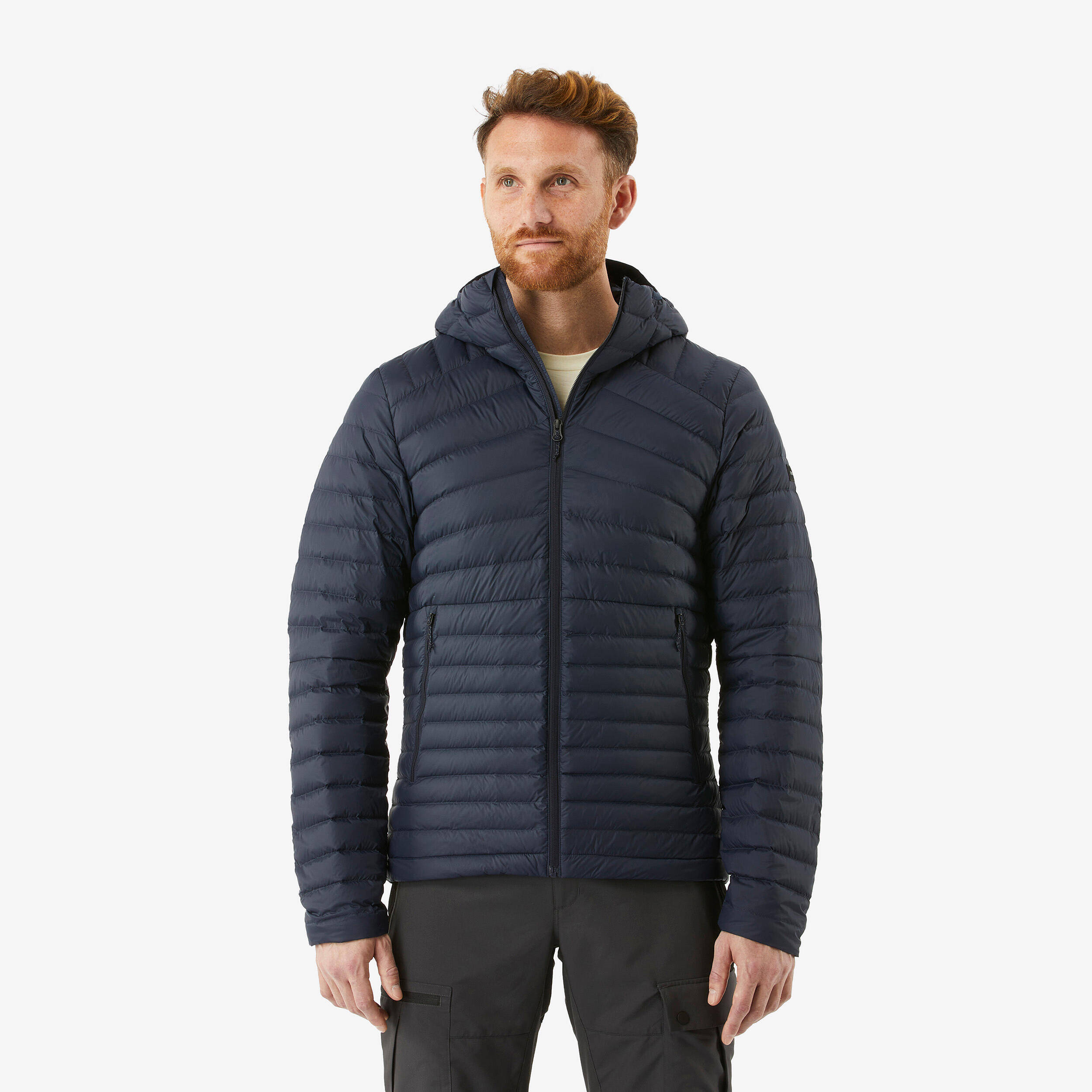 Men Puffer Down Jacket For Trekking MT100 -5°C  Blue -  1