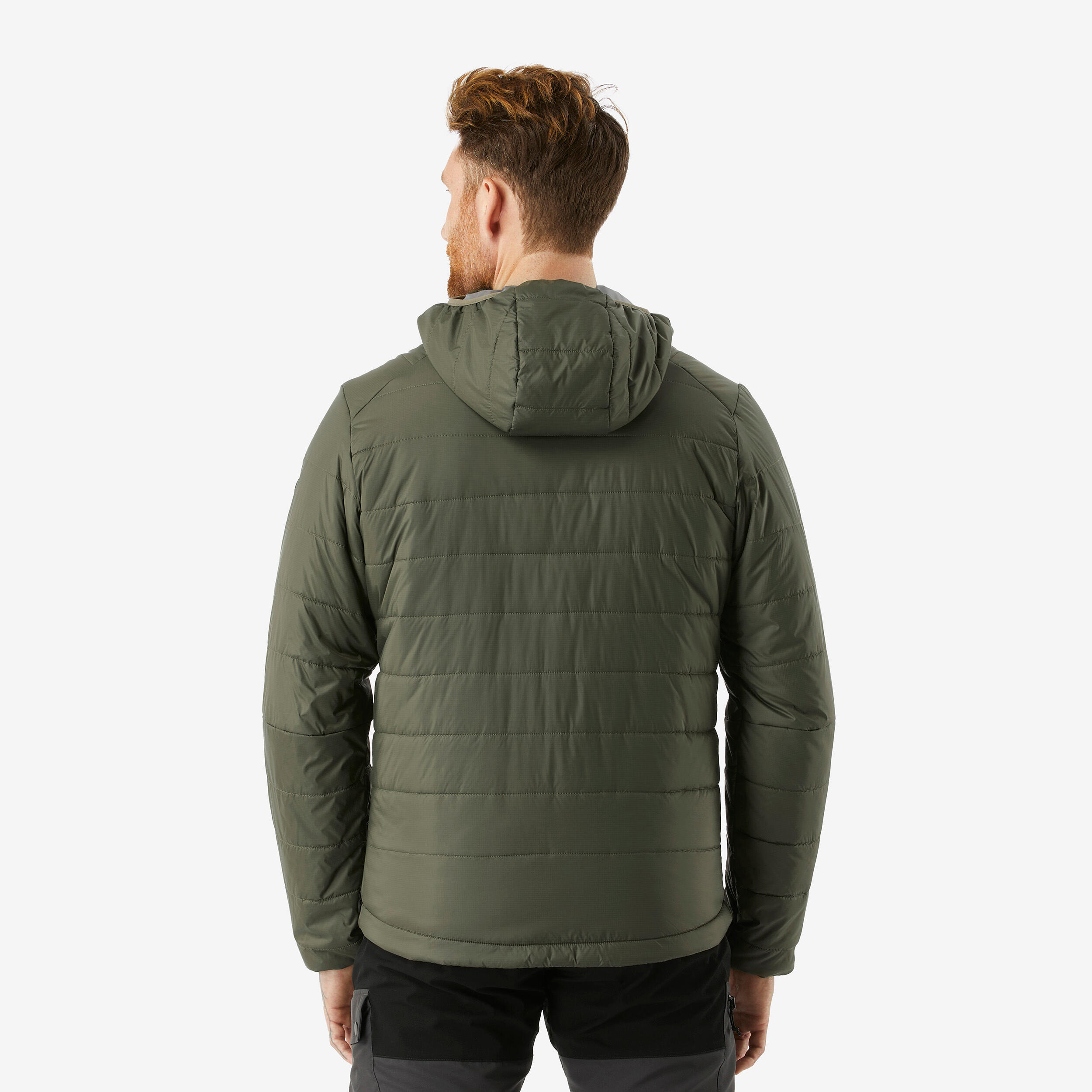 Chamarra acolchada sintetica trekking montana MT100 capucha 5 C hombre Decathlon