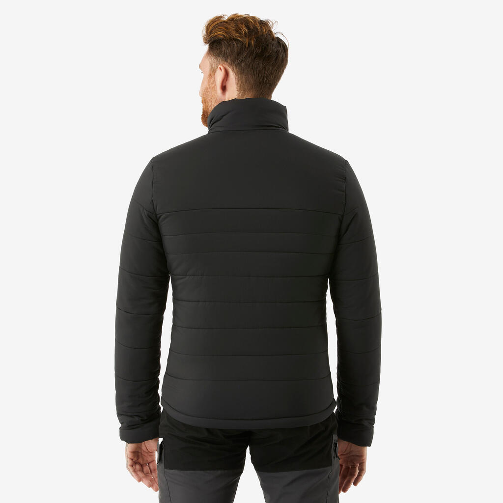 Wattierte Jacke Herren bis -10 °C - Trek 500 schwarz 