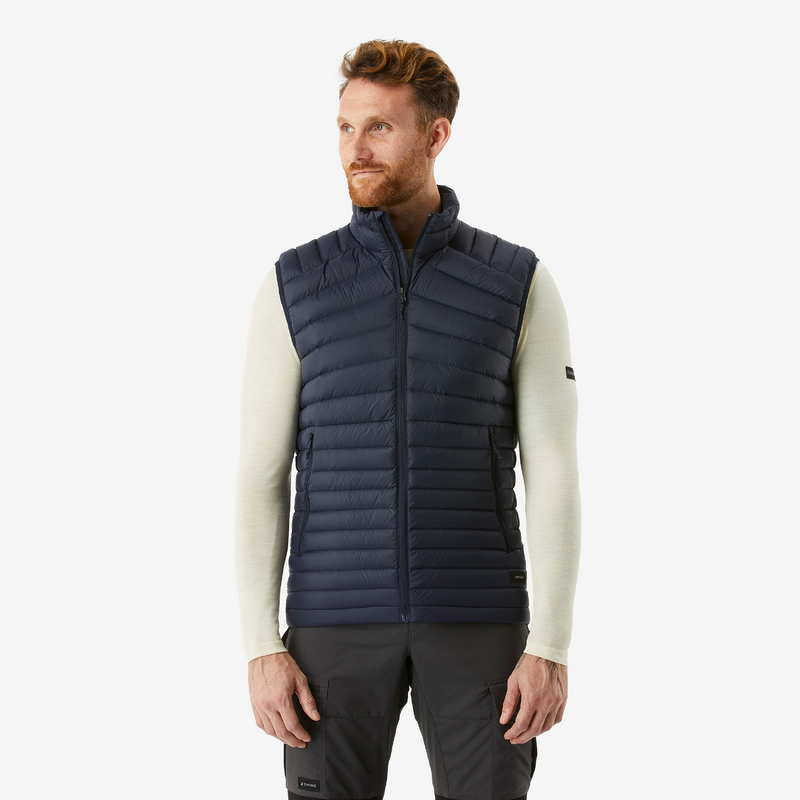 Doudoune sans manches en duvet de trek montagne MT100 Homme