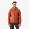 Men Puffer Down Jacket For Trekking MT100 -5°C  Orange
