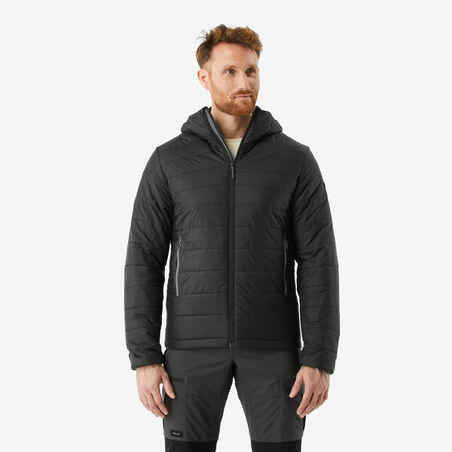 Chaqueta acolchada térmica de trekking para Hombre Forclaz MT100 negro