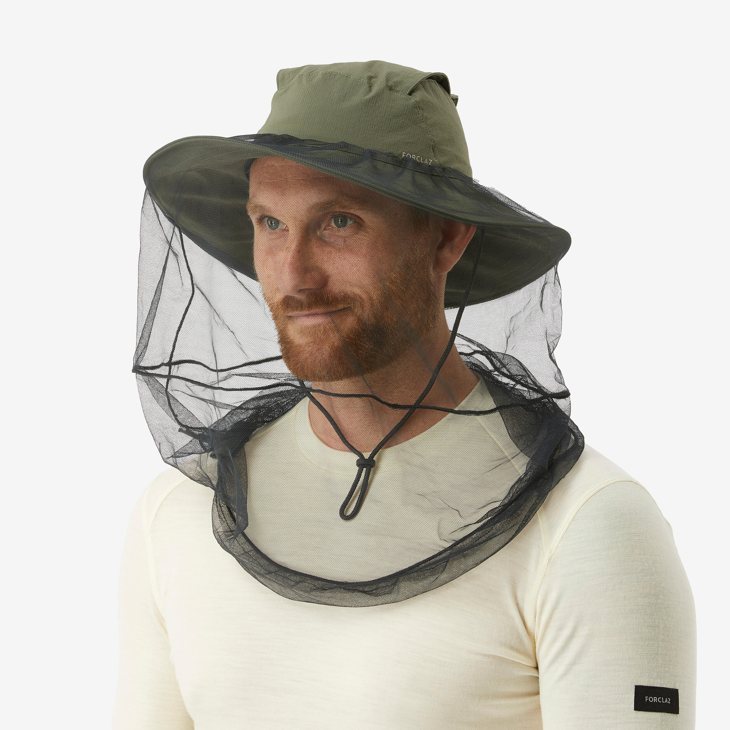 FORCLAZ Men's Mosquito Repellent Hat - TROPIC 900 Khaki
