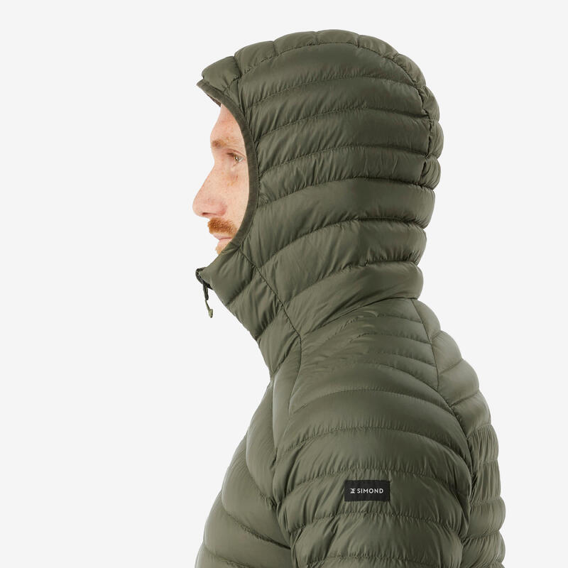 Doudoune à capuche de randonnée -5°C homme, MT100 vert