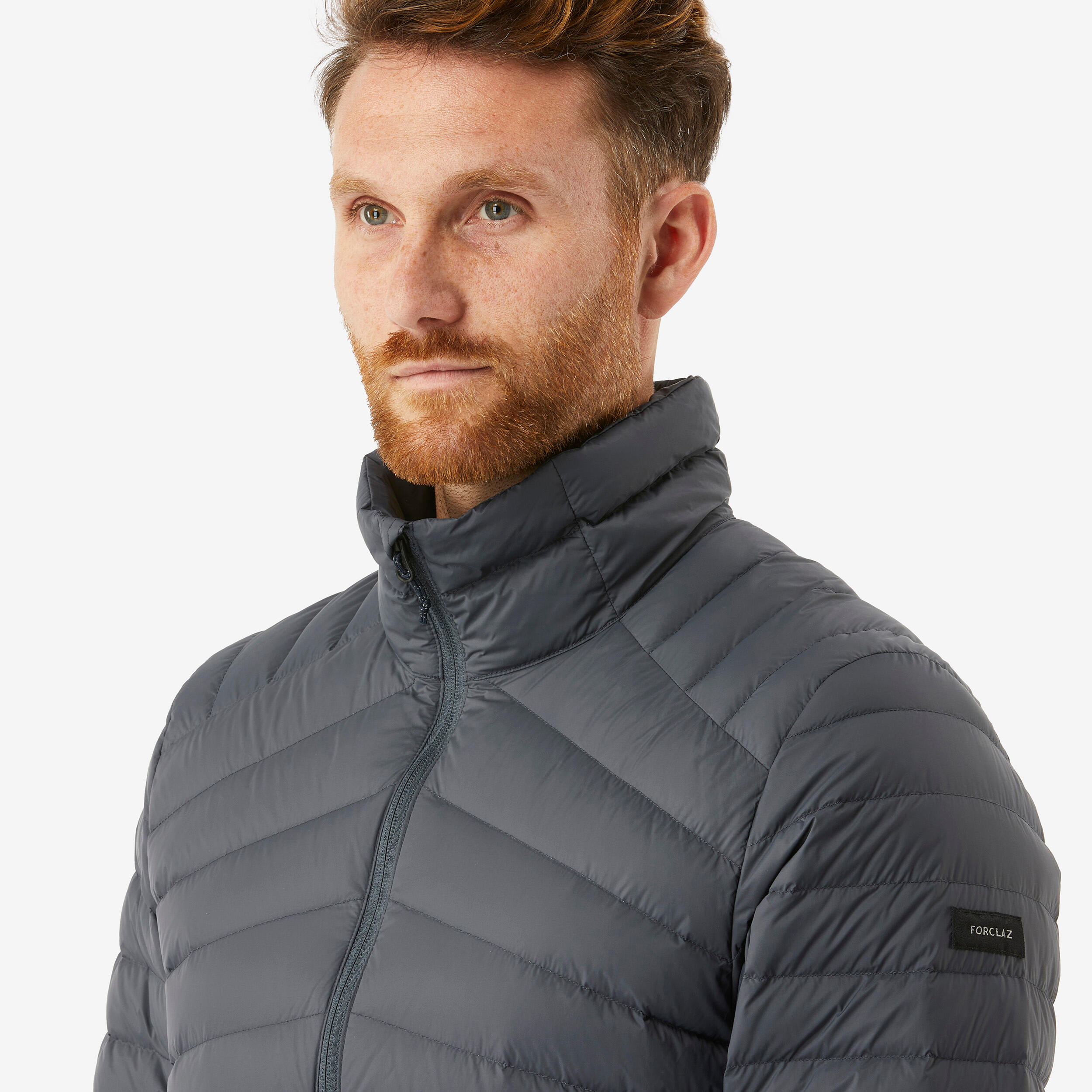 Piumino trekking uomo MT100 PIUMA grigio 5 C FORCLAZ Decathlon