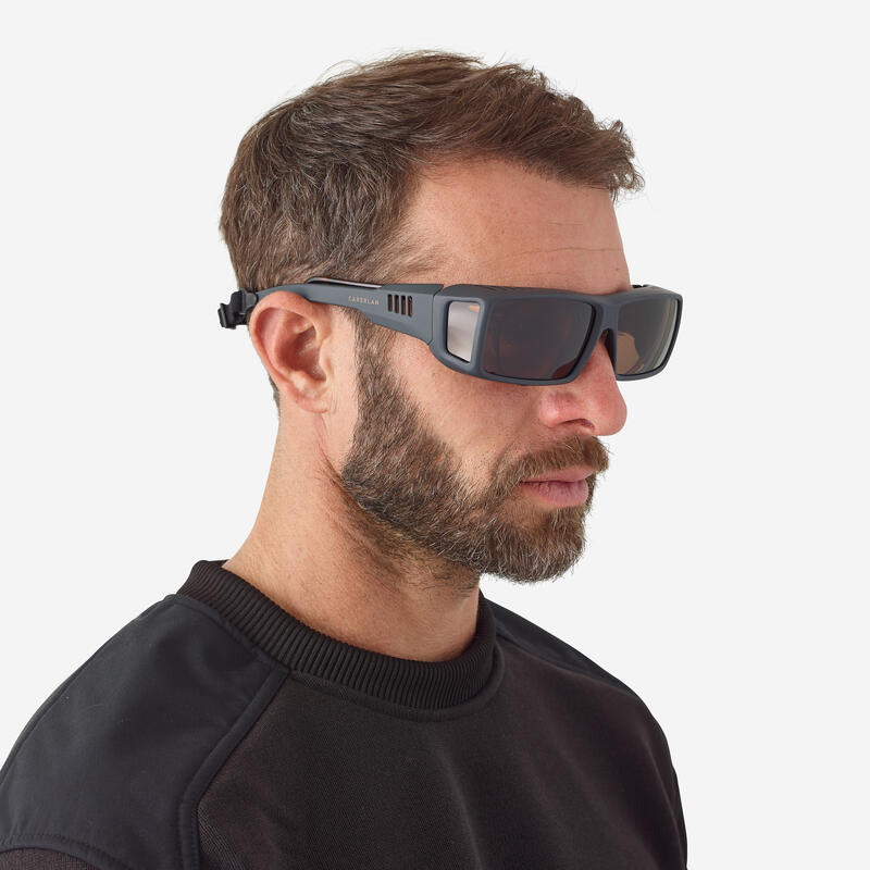 Polarisationsbrille zum Überziehen OTG 500 grau 