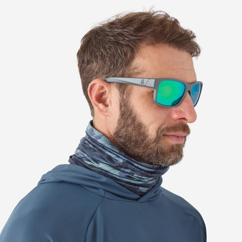 Cubrecuello Pesca 500 Anti-UV Azul Verde