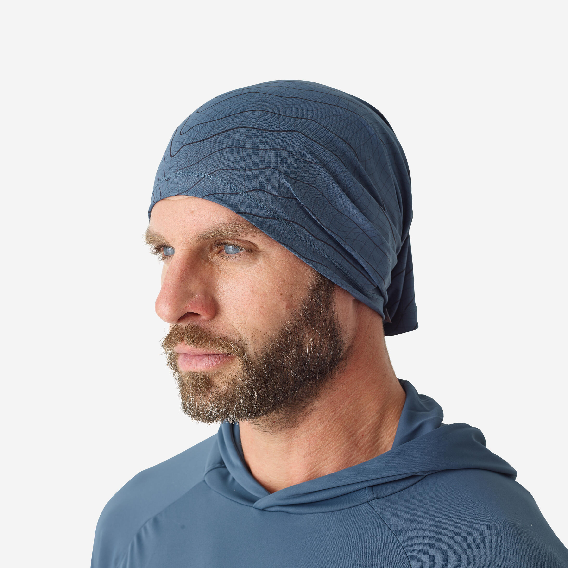 Fishing Anti-UV Neck Gaiter - 500 Blue - CAPERLAN