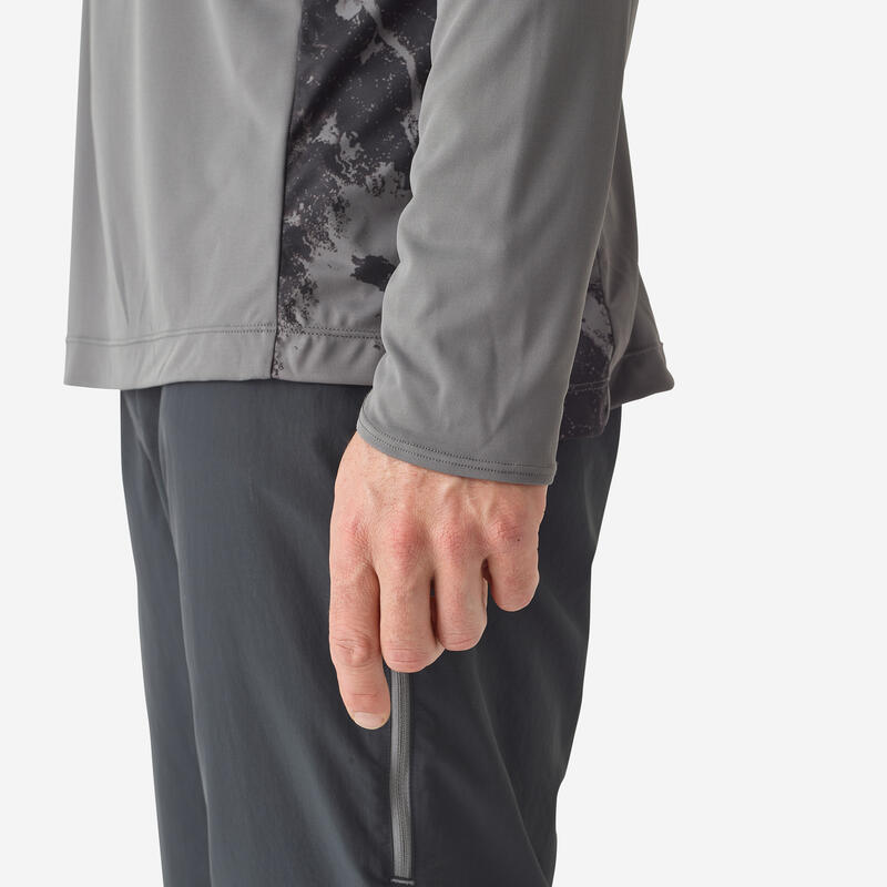 Uv-werend shirt voor hengelsport 500 grijs