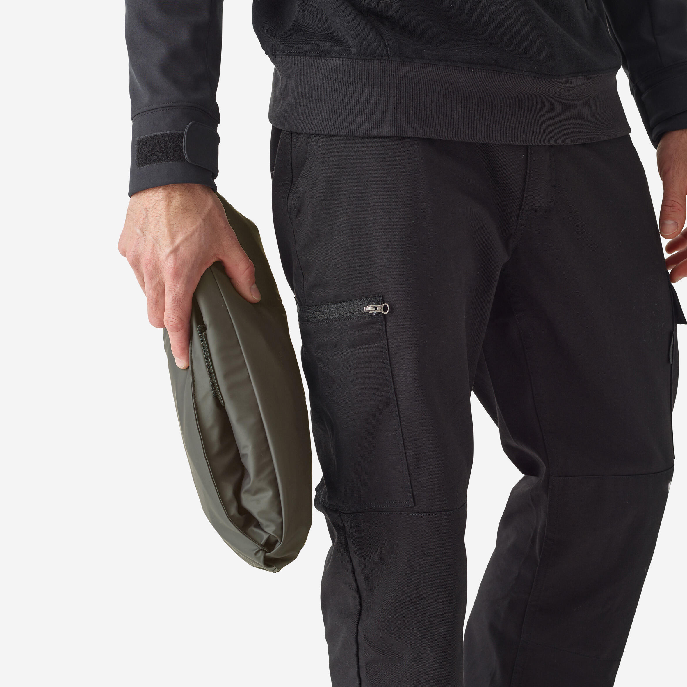 Fishing waterproof poncho / jacket - FP 500 khaki 5/5