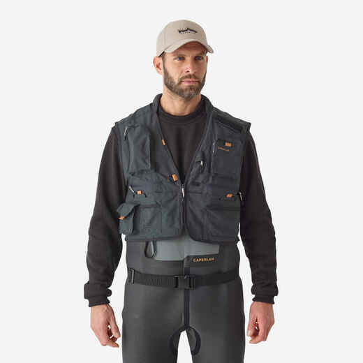 
      Fishing wading gilet 500 grey
  