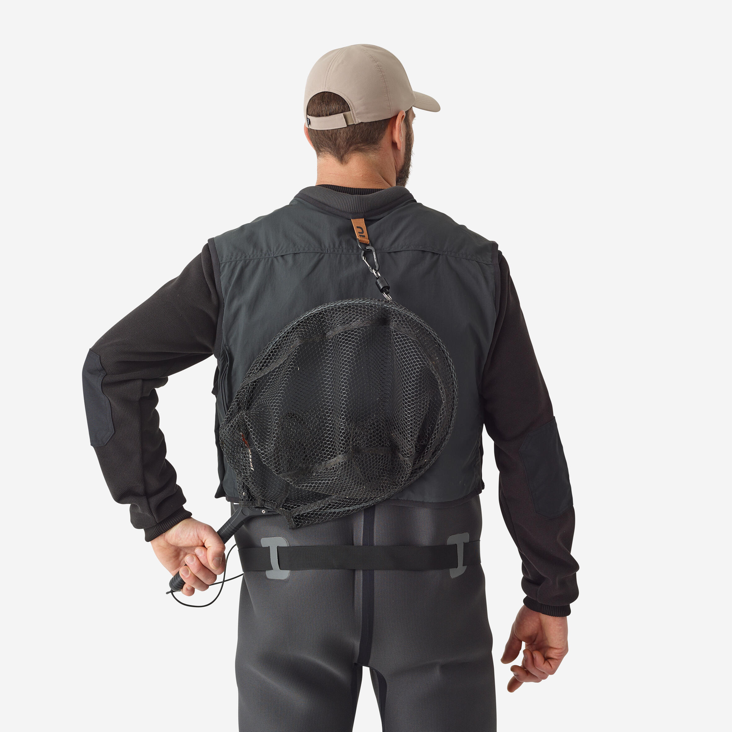 Fishing Wading Vest - FV 500 WD Grey - CAPERLAN