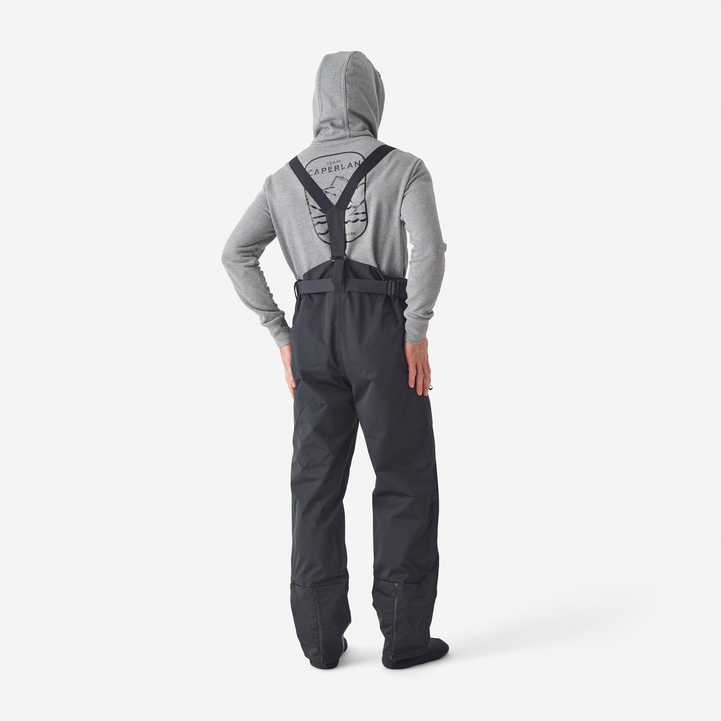 Waterproof, breathable wading trousers with neoprene booties - TW 900 BR-S 2/10