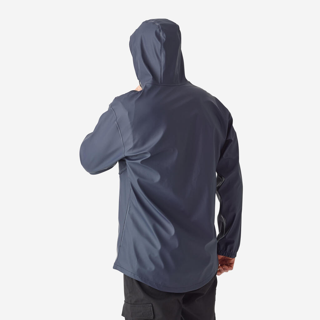 Fishing waterproof poncho/jacket - FP 500 blue