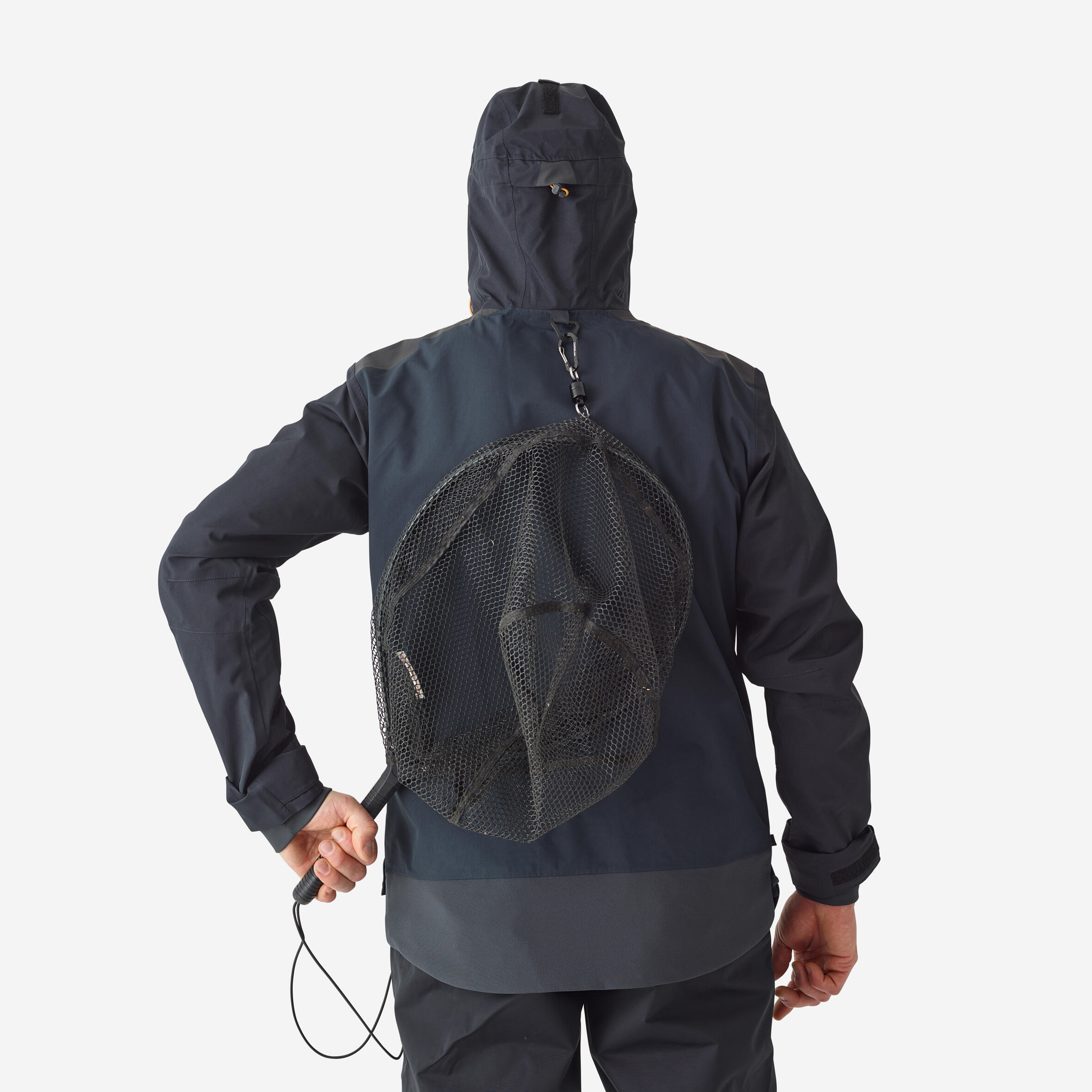 Waterproof Fishing Jacket - 900 blue - graphite black, graphite grey -  Caperlan - Decathlon