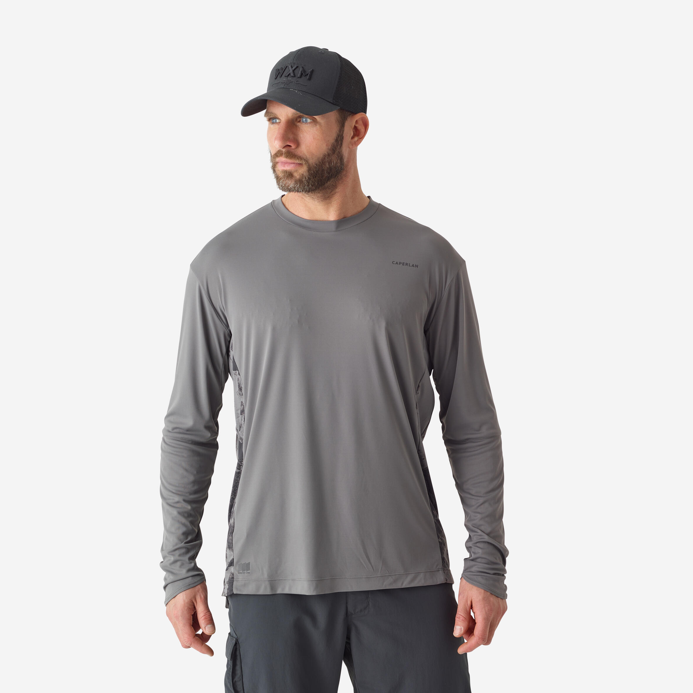Fishing anti-UV T-shirt 500 grey