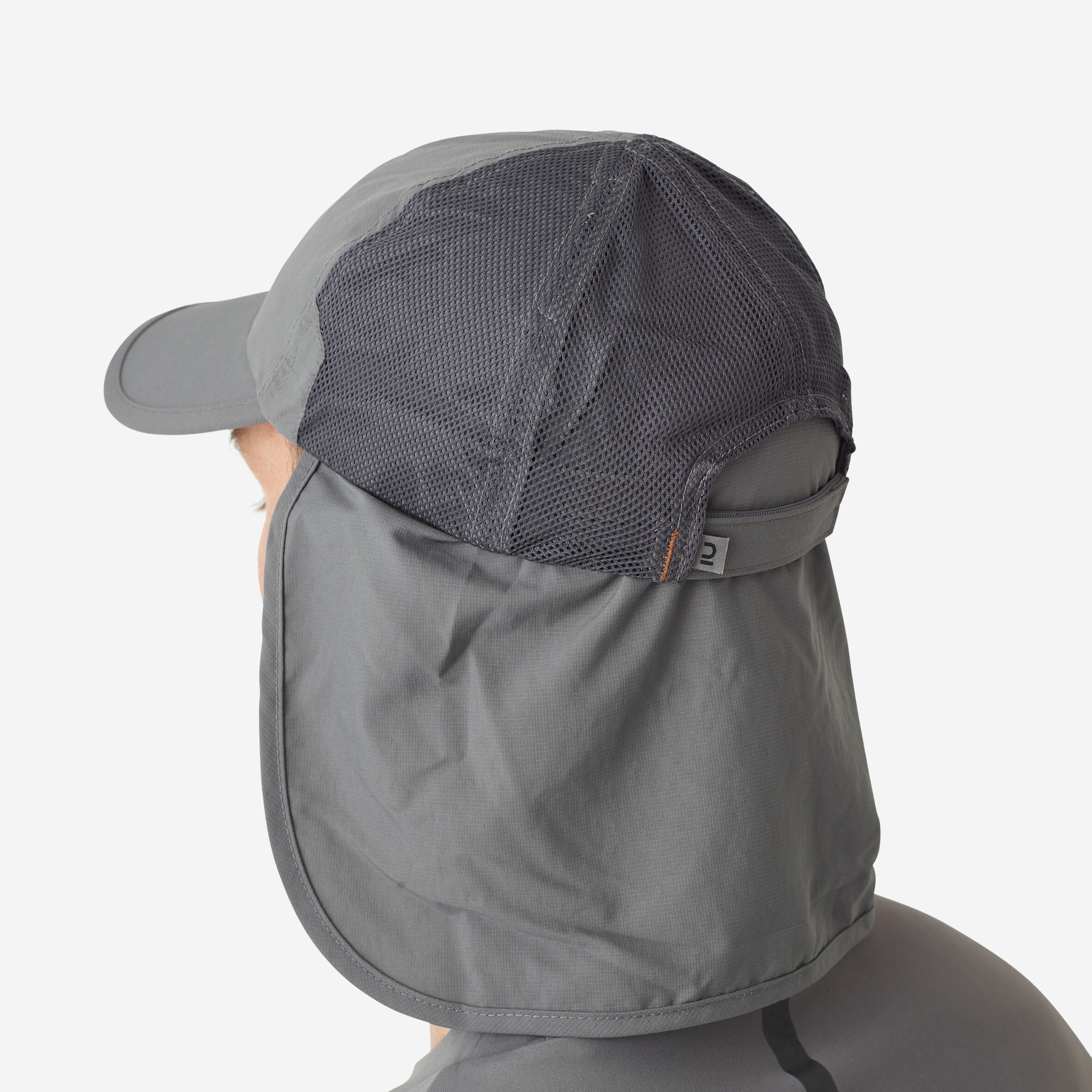 Folding Fishing Cap - FC 500 W Grey - CAPERLAN