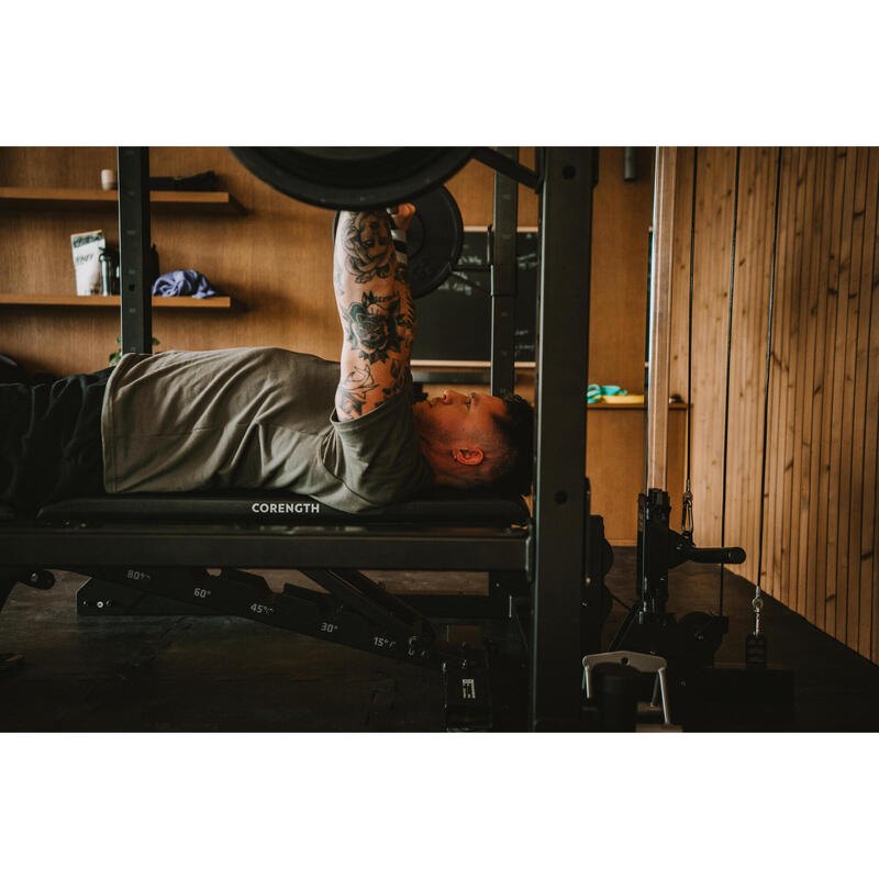 Verstelbare en verstevigde fitnessbank Bench 900