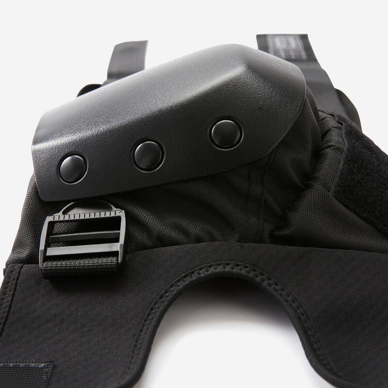 Set van 3 zwarte beschermers voor skateboarden kinderen set PAD500