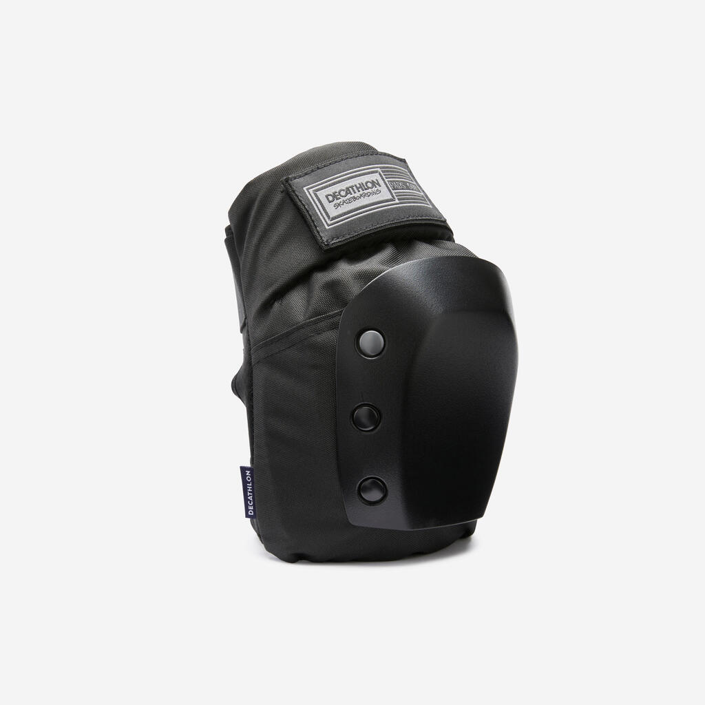 Suaugusiųjų riedlentininkų 3 apsaugų rinkinys „Decathlon Pad500“, juodas