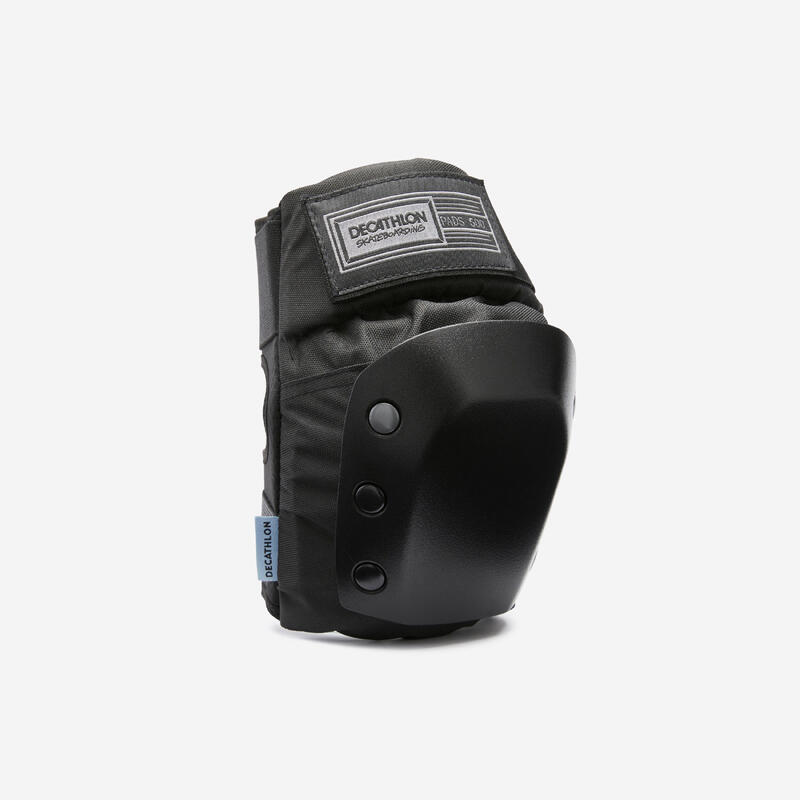 Set van 3 zwarte beschermers voor skateboarden kinderen set PAD500
