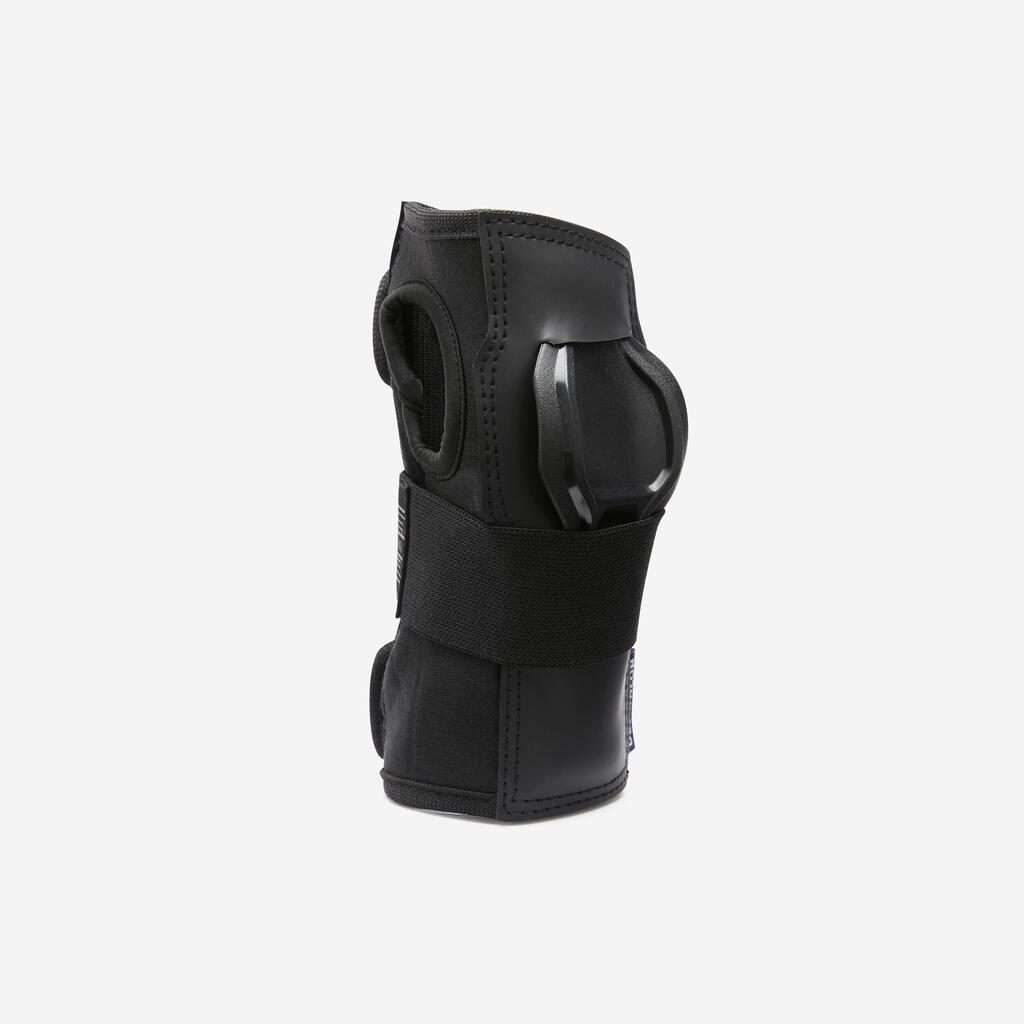 Suaugusiųjų riedlentininkų 3 apsaugų rinkinys „Decathlon Pad500“, juodas