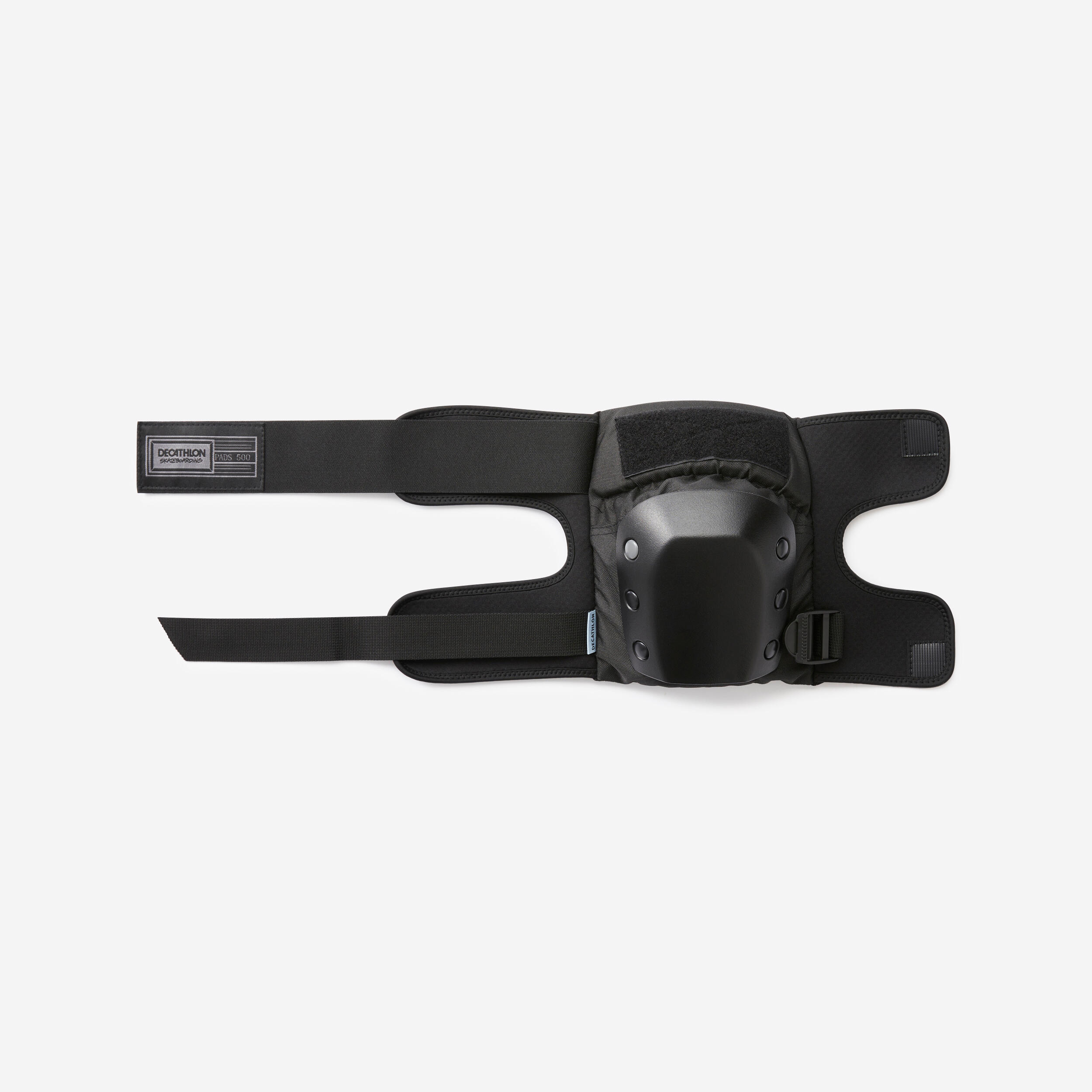 SET 3 PROTECTIONS NOIRES DE SKATEBOARD POUR ENFANTS DECATHLON PAD500 2/9