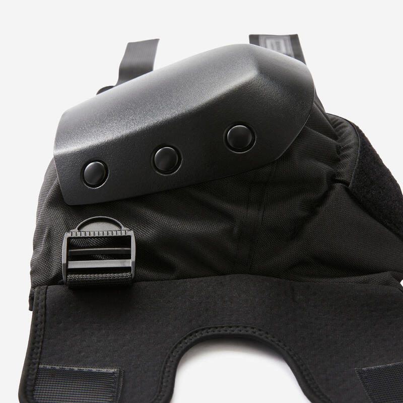 Set 3 protections noires de skateboard pour adultes decathlon pad500