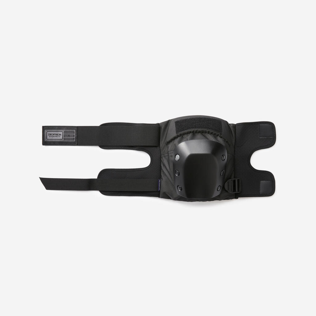 Suaugusiųjų riedlentininkų 3 apsaugų rinkinys „Decathlon Pad500“, juodas