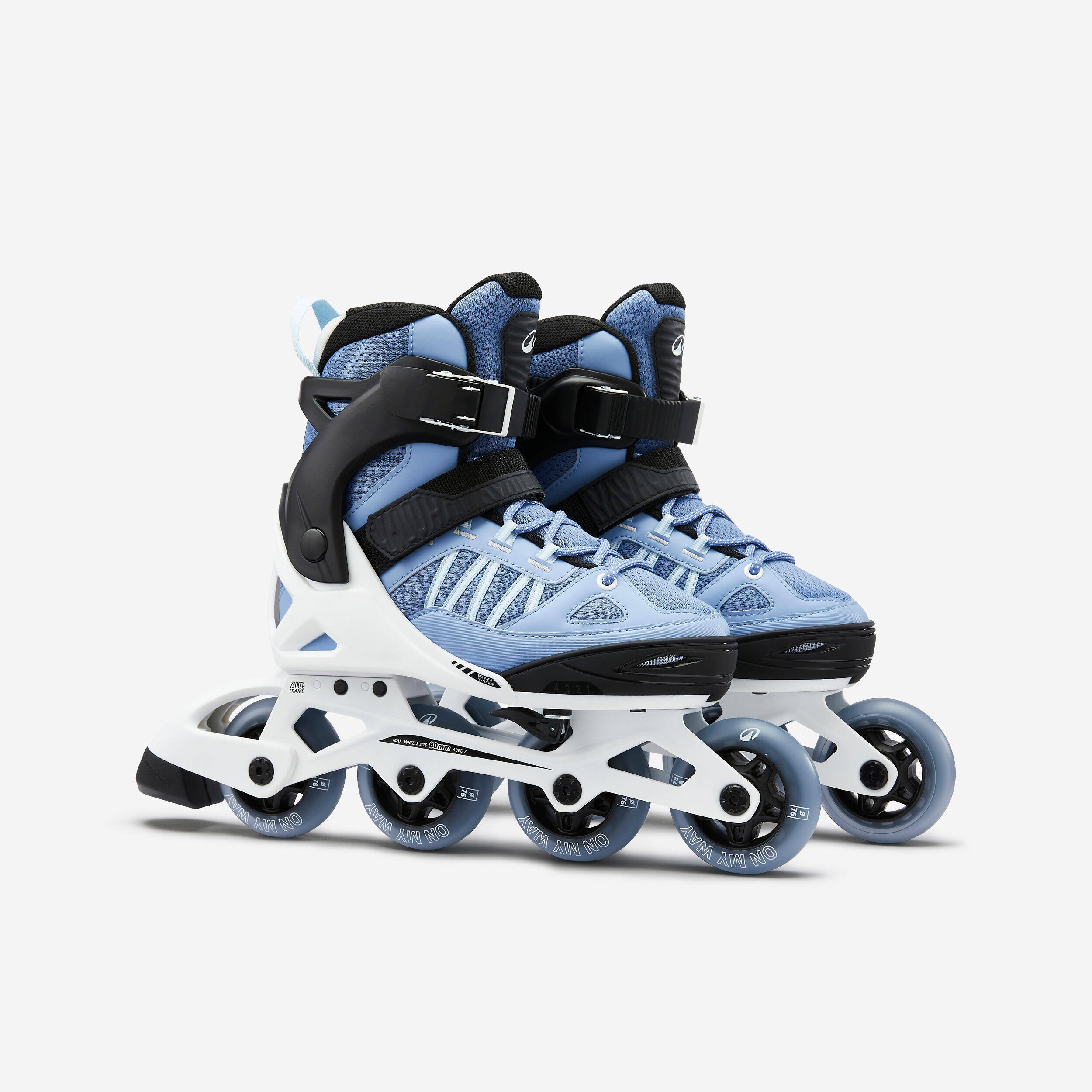Fit 5 Jr Kids' Inline Fitness Skates - Blue / White -  2