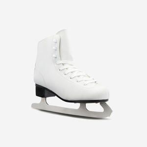 Patines sobre hielo mujer A100 - blanco