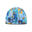 網狀泳帽 - 印花布料 - S 號 - COMIC 藍色