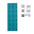 Yoga Mat, 8 mm thick, 173 x 61 cm, with Strap, Foam - Jungle Blue, For Soft Yoga