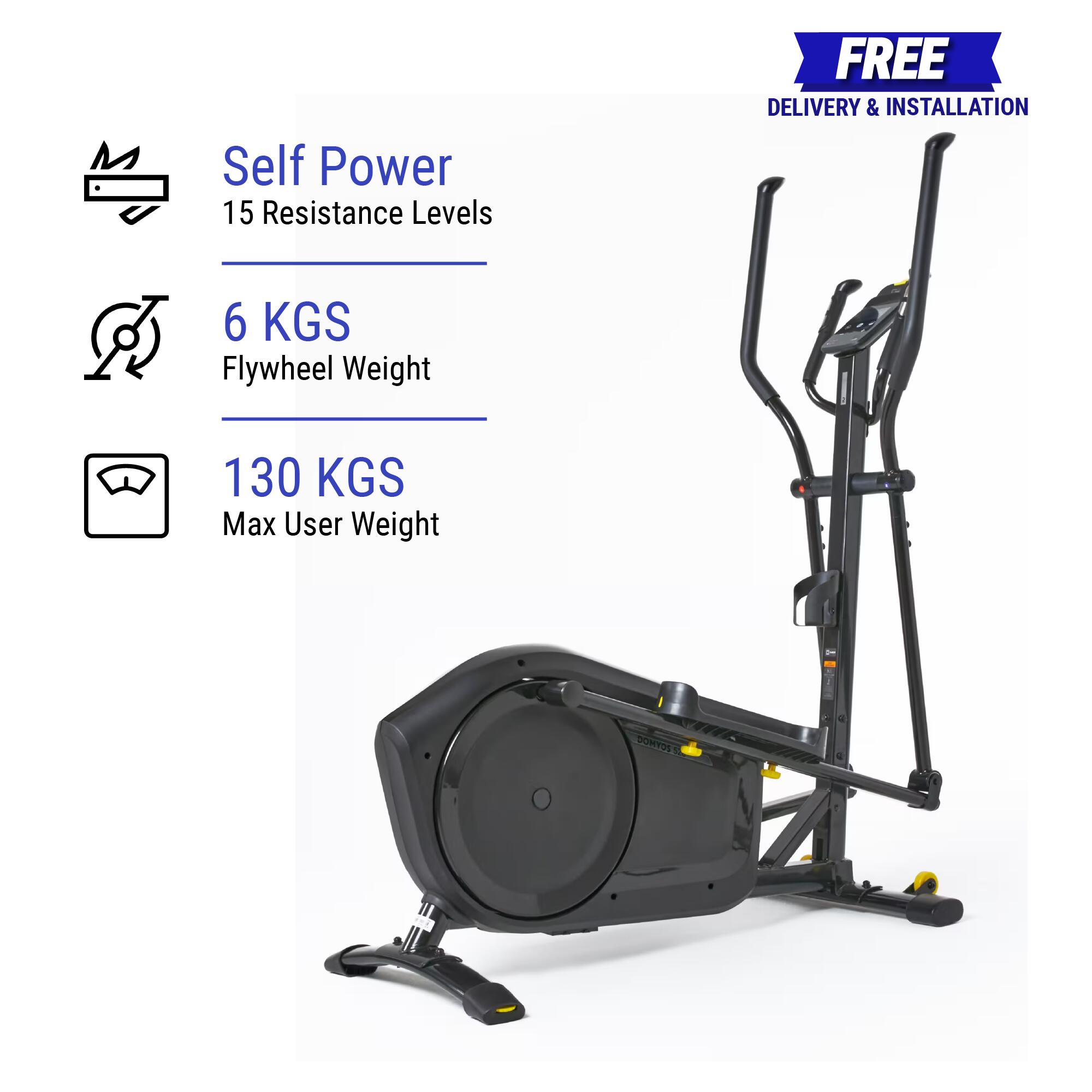 Elliptical EL520B, Self-Powered, 6kg Flywheel, Smart Cross Trainer , Max 130kg