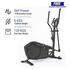 Elliptical with 6kg Flywheel, Smart, Self-Powered, Supports upto 130kg - Black