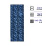 Yoga Mat, 8 mm thick, 173 x 61 cm, with Strap, Foam - Dark Blue Palm, Soft Yoga