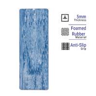 Grip 36 Inches x 78 Inches, 10MM Thickness, Blue Color, Yog Asana Design Yoga  Mats For