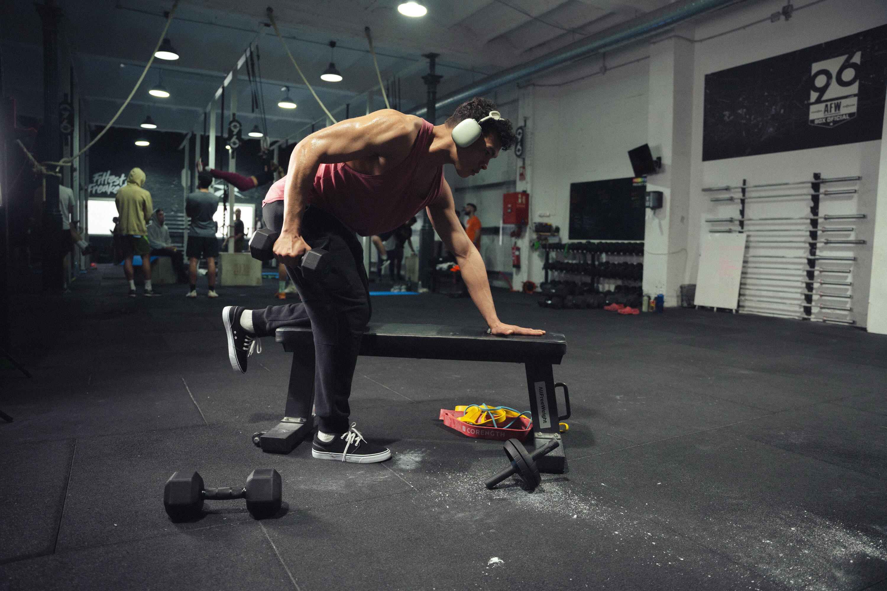 Hantel Cross- und Krafttraining 10 kg - Dumbbell sechseckig schwarz 7/7