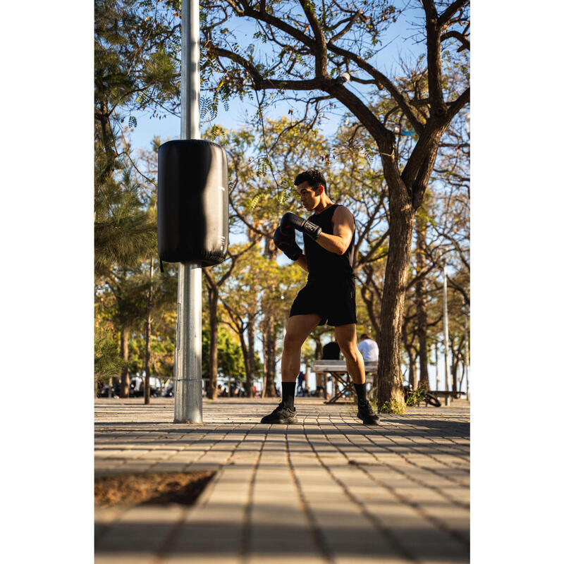 Erkek Nefes Alan Spor Şortu - Siyah - Fitness Kardiyo