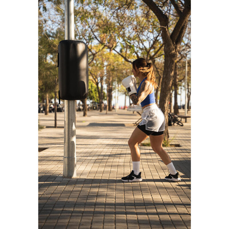 Calções de Fitness 2 em 1 Mulher Branco