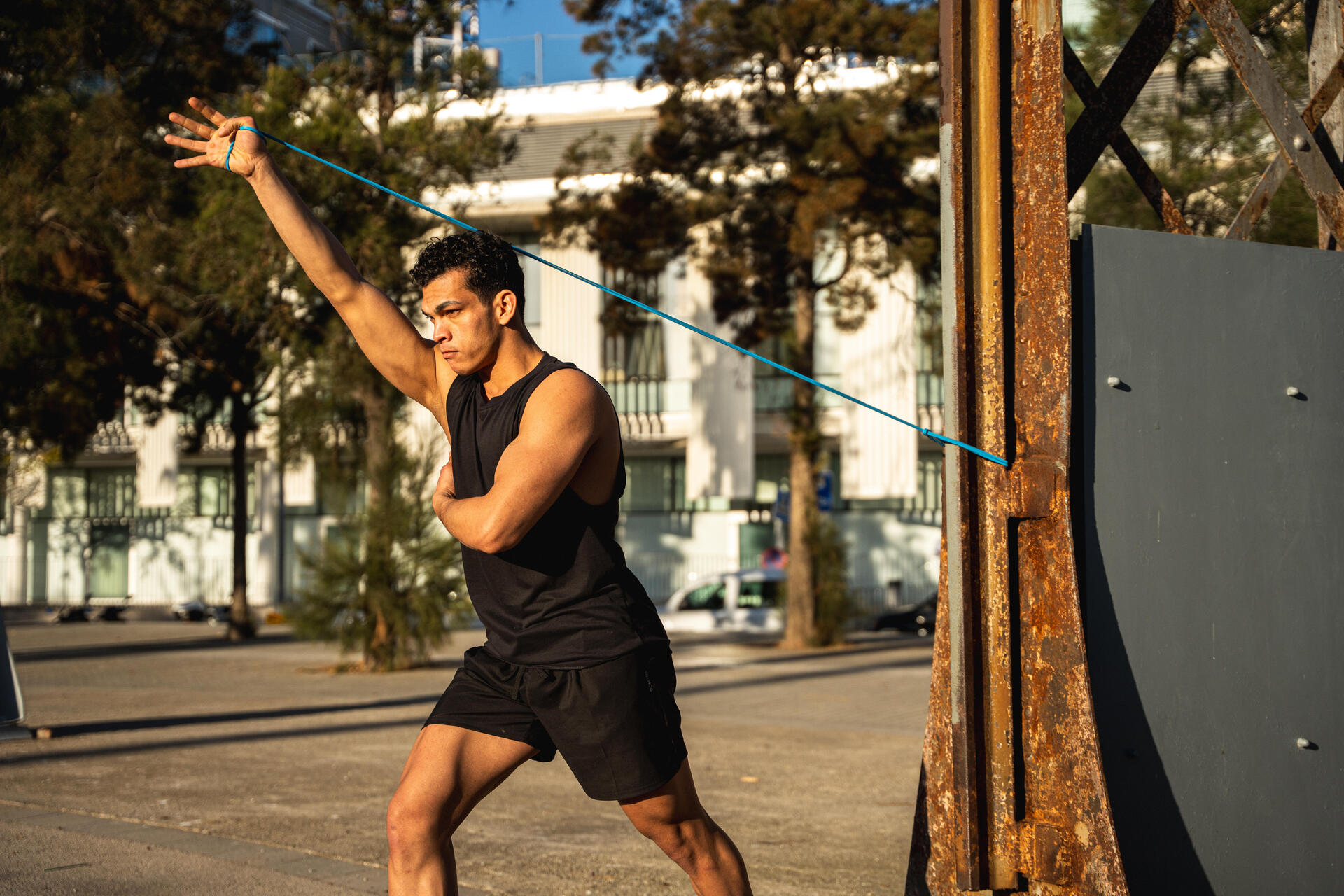 Men's Fitness Basic Breathable Shorts - Black