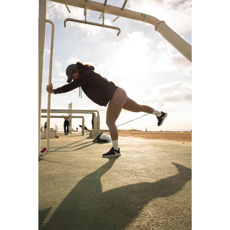 Naadloze booty lift legging voor dames bruin