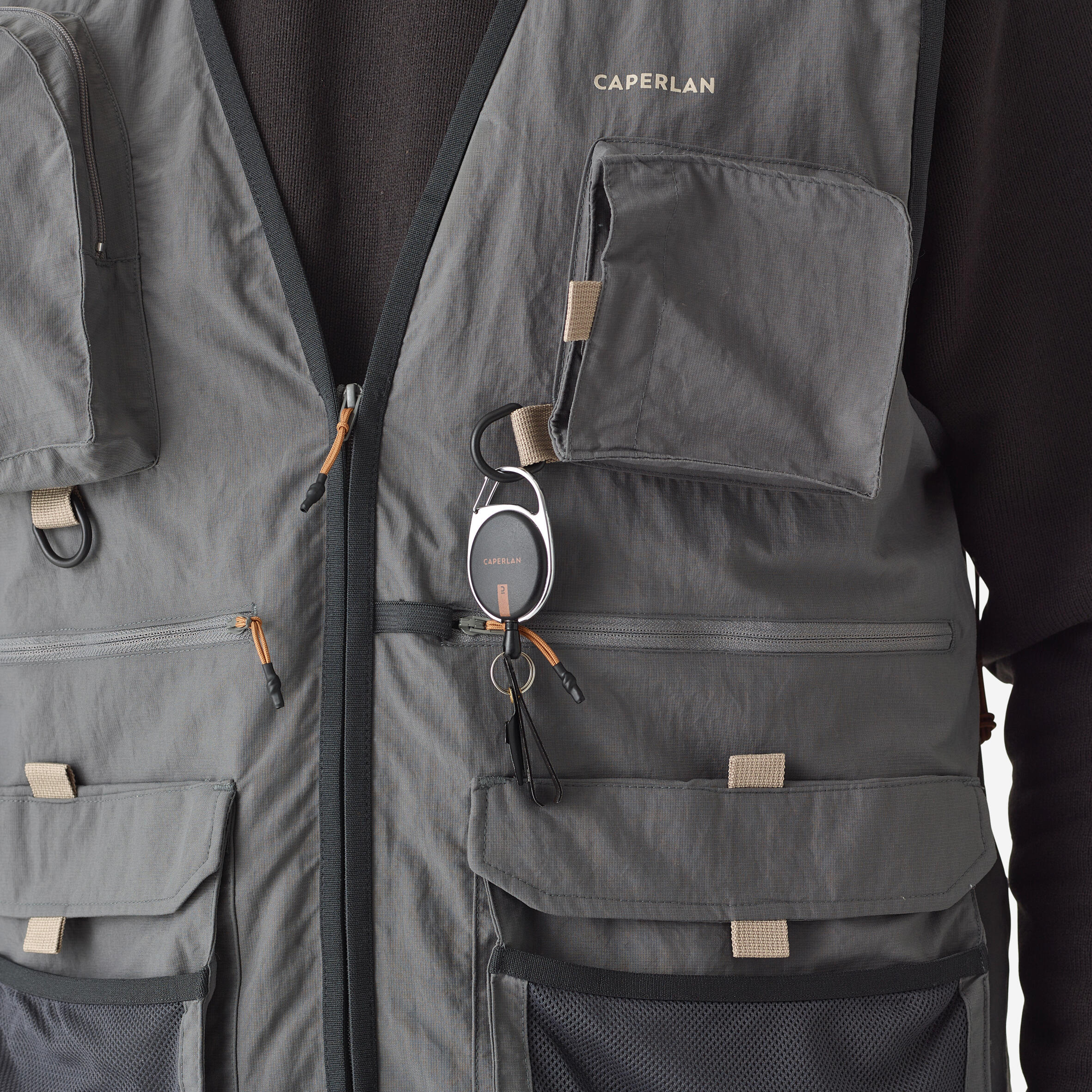Fishing Vest - FV 500 Grey - CAPERLAN