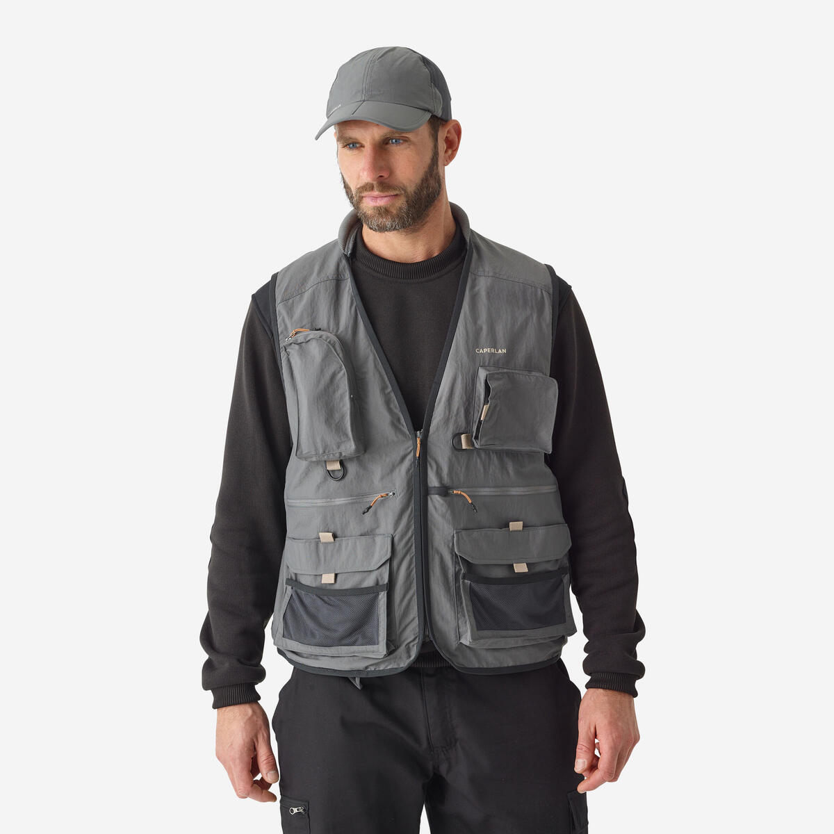 Gilet de pêche - FV 500 gris