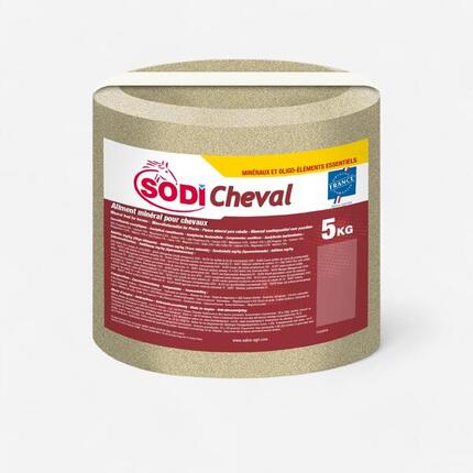Pierre à sel équitation Cheval et Poney - SODI CHEVAL ADDITIVE 5KG