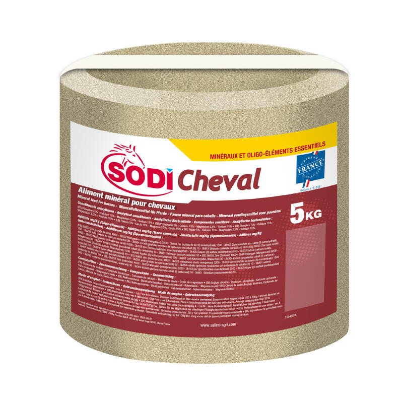 Nyalósó lovaknak és póniknak, 5 kg - Sodi cheval additive